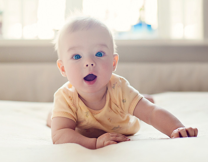 surprised baby