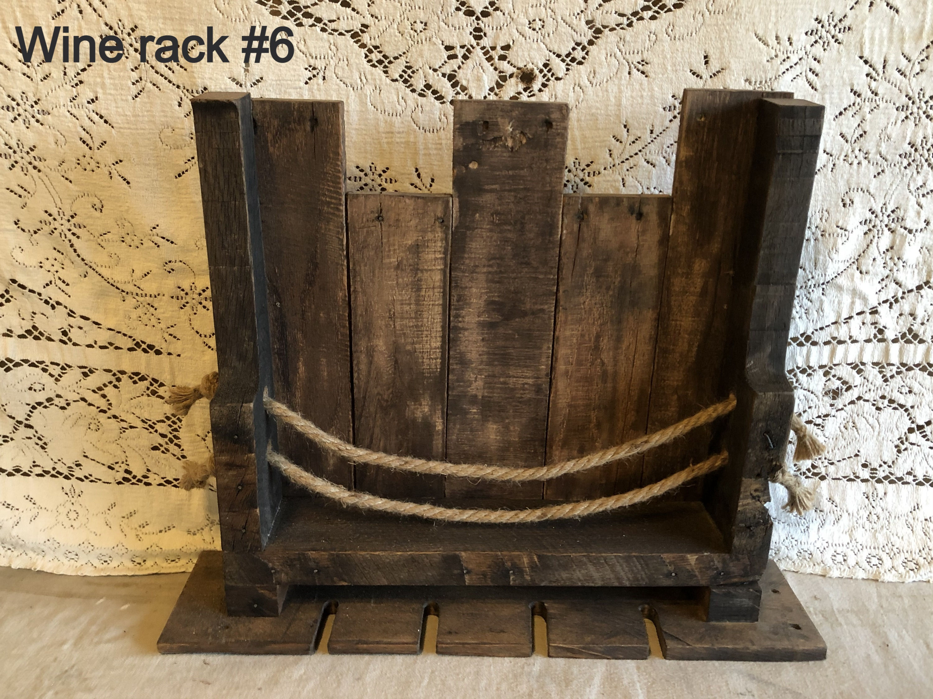 Pallet Wine Racks w/ Glass Holders