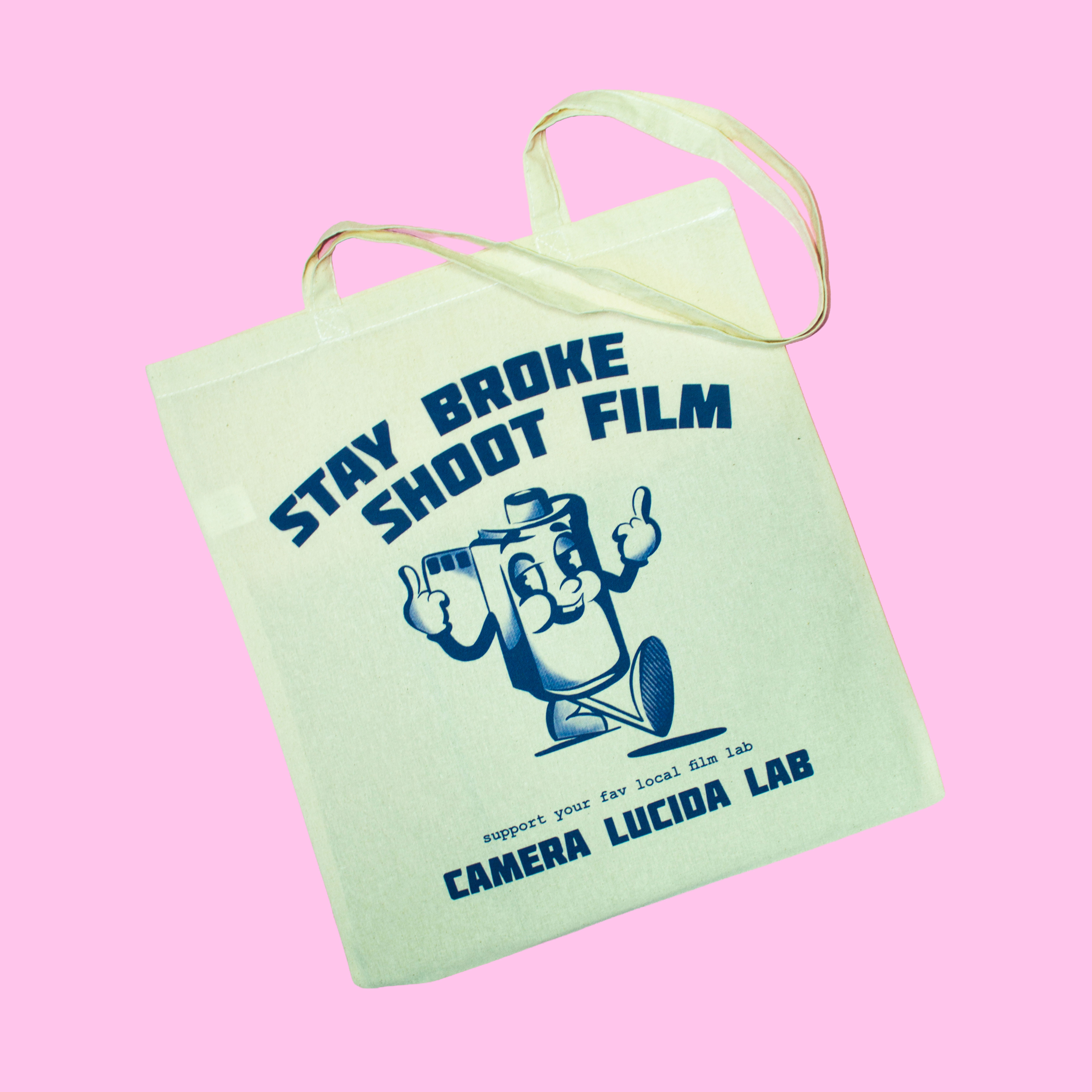 “Stay broke, shoot film” Tote Bag
