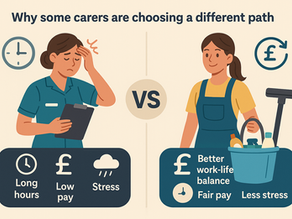 Why Are People Leaving the Care Industry to Become Cleaners?