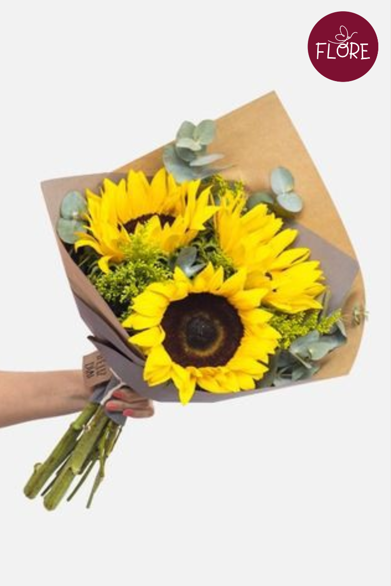 Bouquet de 3 girasoles