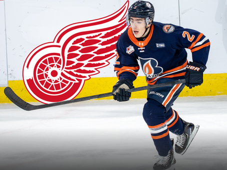 Hurlbert selected by the Detroit Red Wings in Round 1 of the NHL Entry Draft