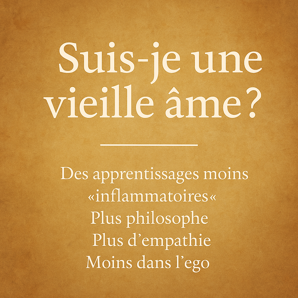 Suis-je une vieille âme ? VB