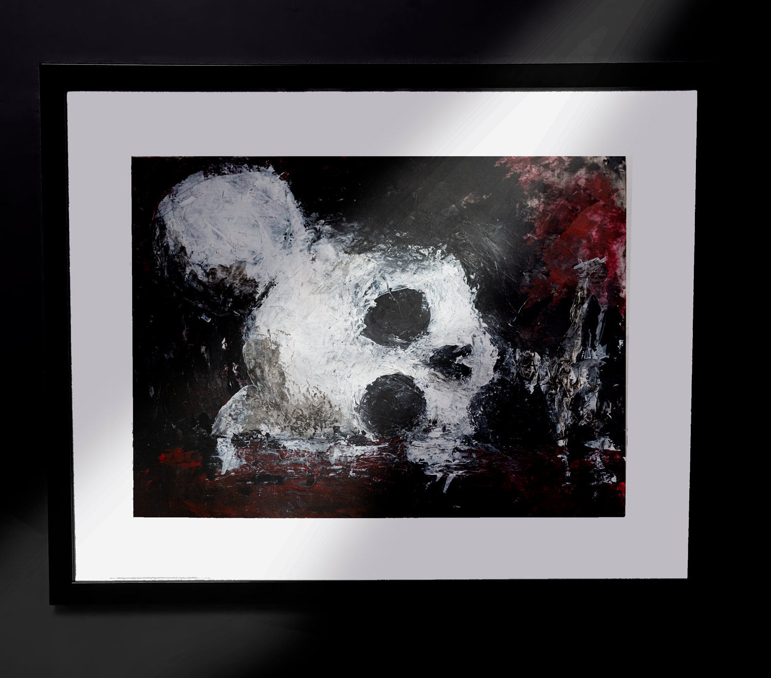 Mikin kuolema - Akryylimaalaus