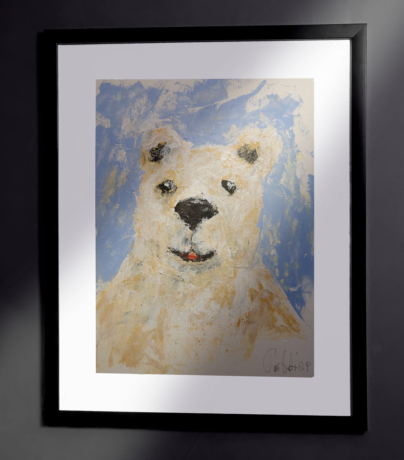 Nallekarhu - Akryylimaalaus