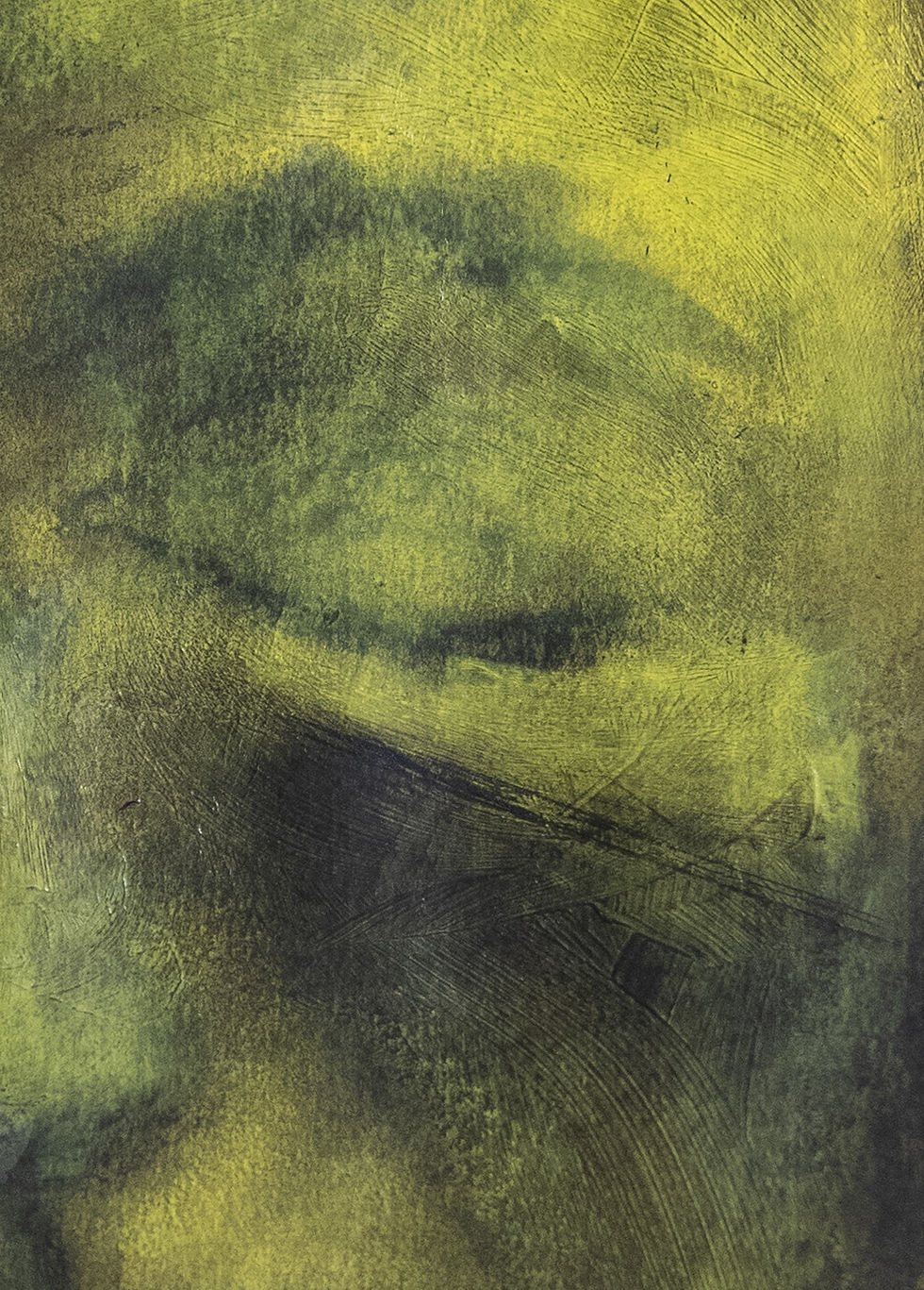 Pikkukuva: Vääristynyt - Hiili - Akvarelli - Akryylimaalaus