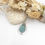 Thumbnail: Aqua sea glass necklace