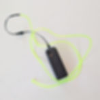 EL Wire and 2xAA battery pack.