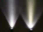 Beam comparison -Convoy M21C GT-FC40 (left) vs BLF Q8 XP-L HI (right)
