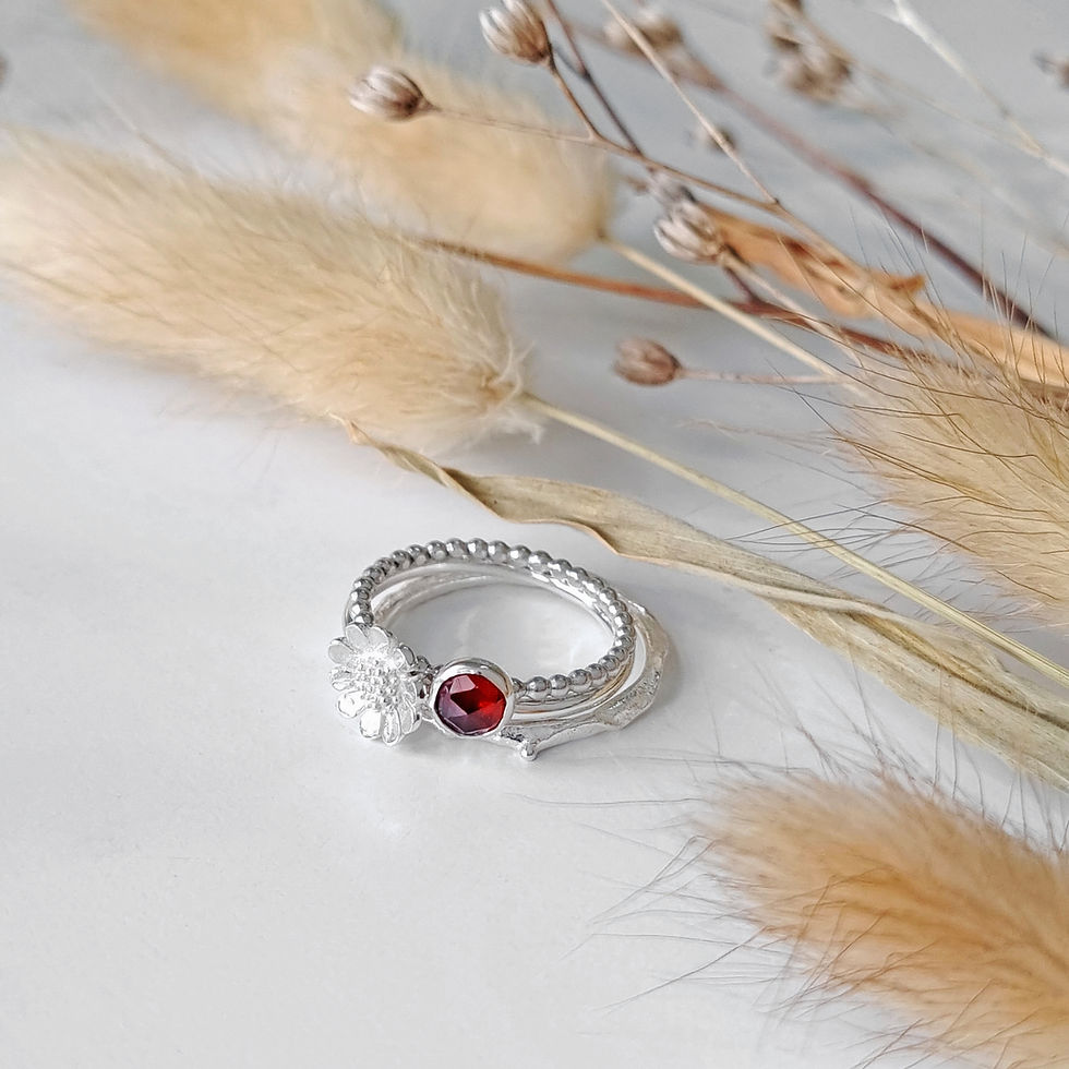 Thumbnail: Daisy Stacker Ring - Size M