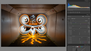 Post Processing Light Painting Photos