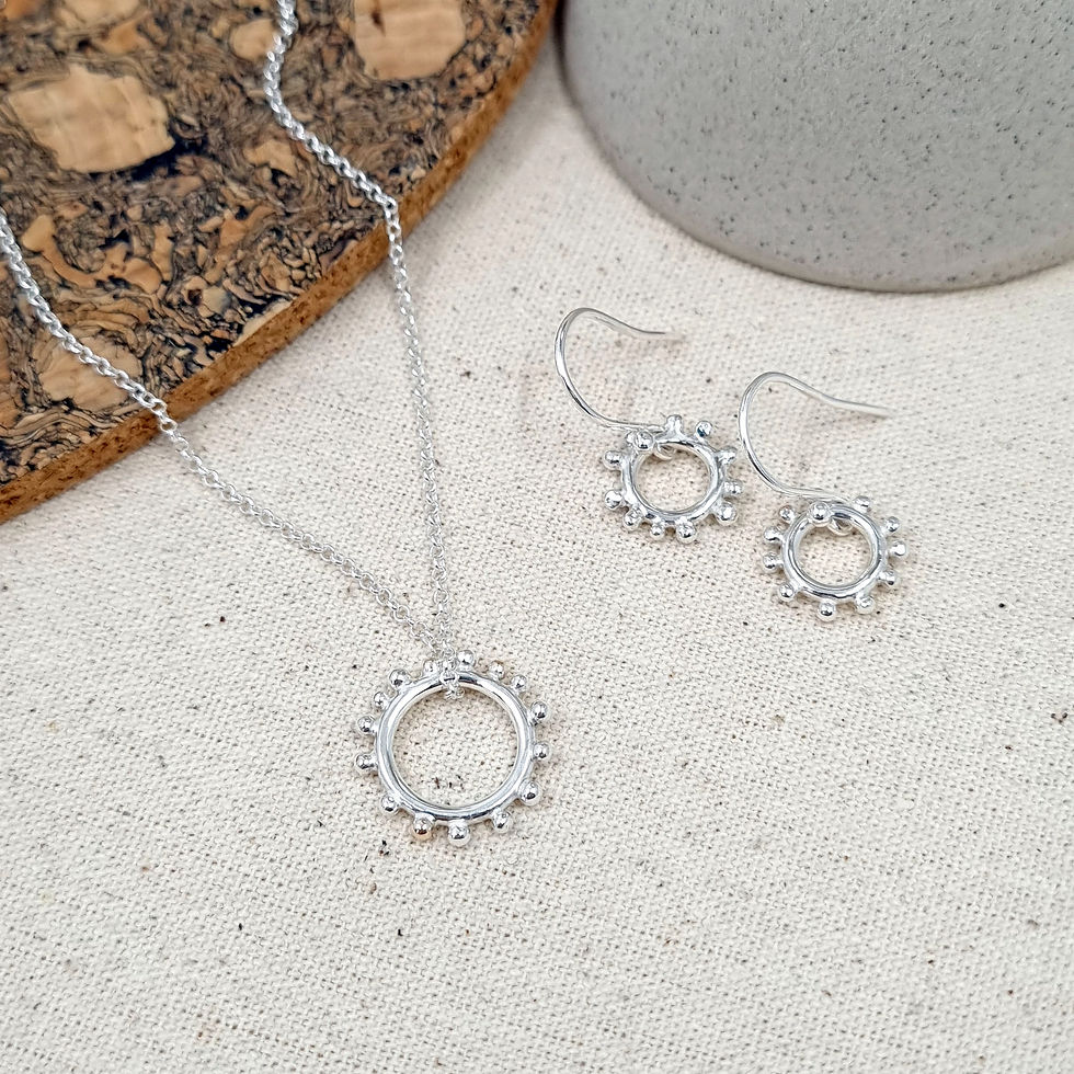 Thumbnail: Sterling silver granulation jewellery