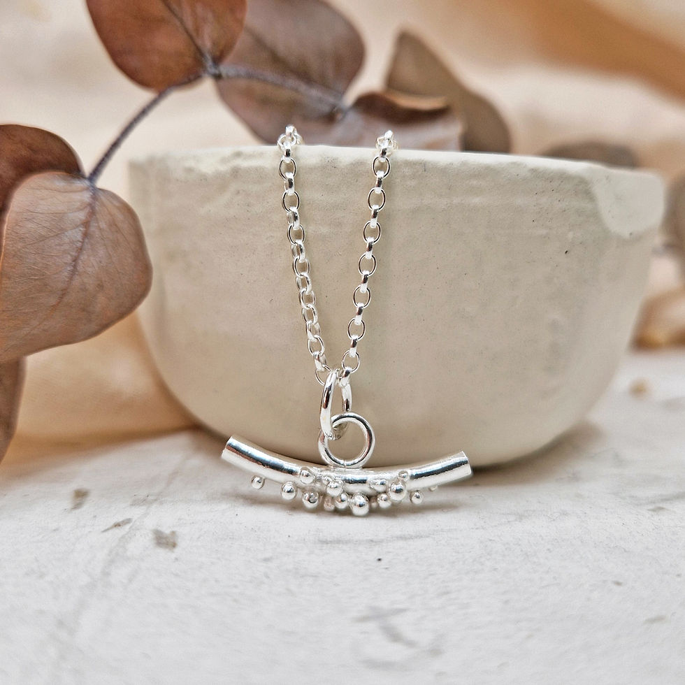 Thumbnail: Handmade Sterling Silver Necklace