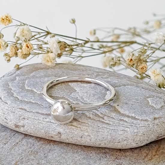 Thumbnail: Recycled sterling silver ring