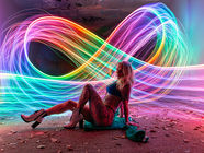 Light painting portrait by Stephen Knight. 