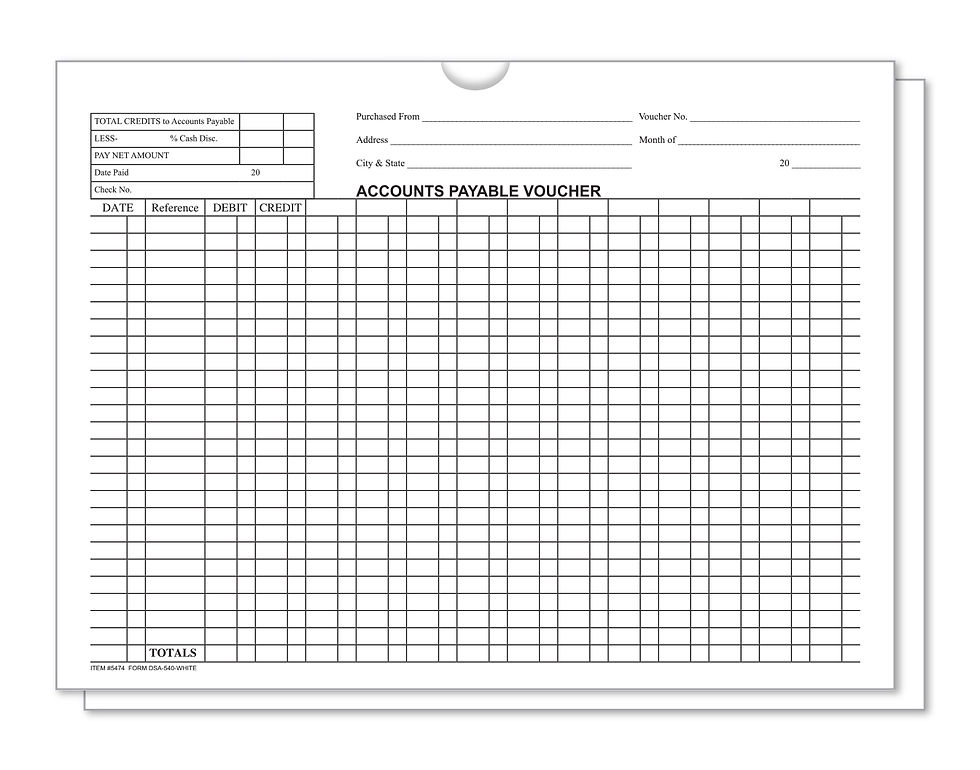 Thumbnail: Accounts Payable Voucher Envelopes