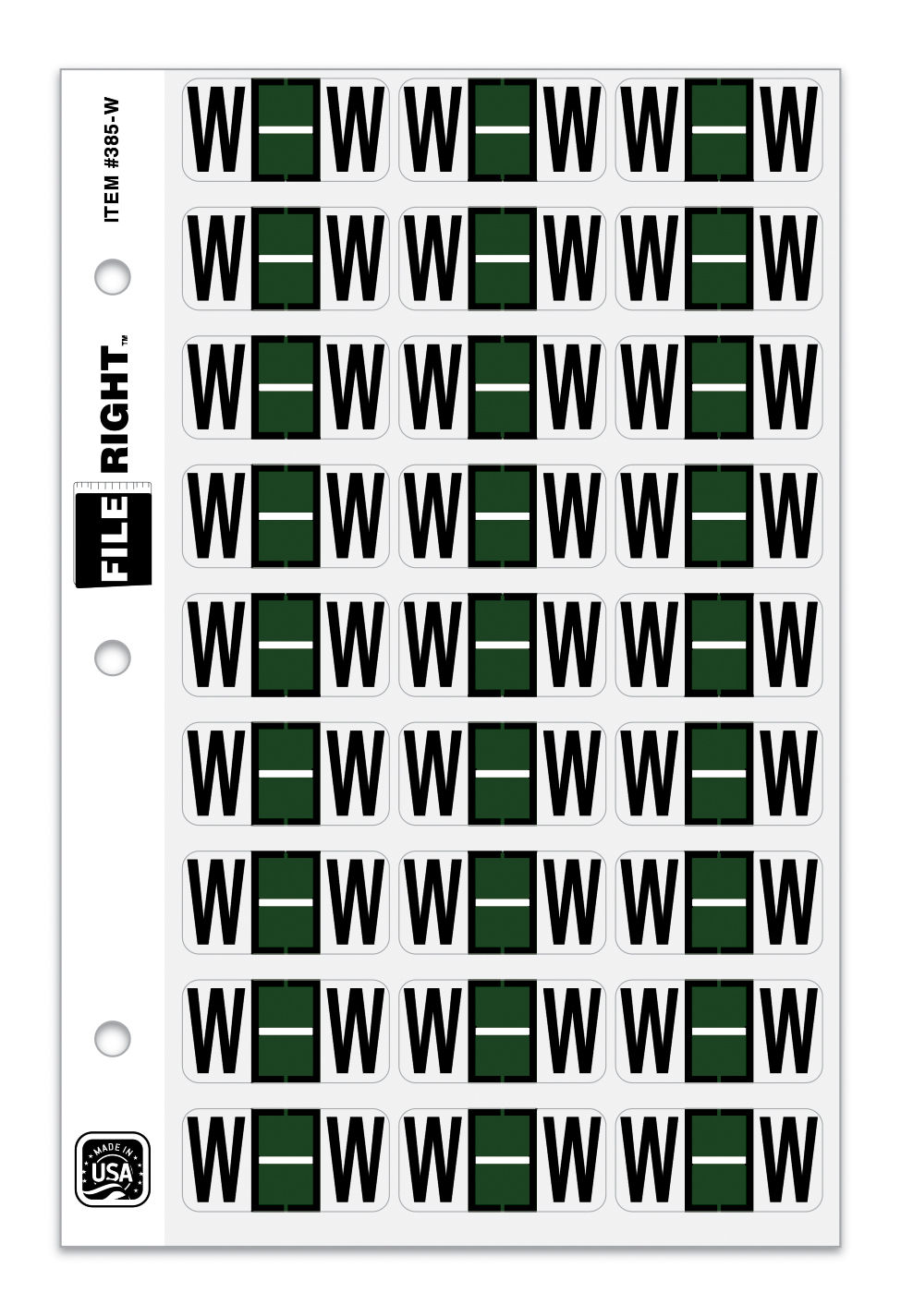 Thumbnail: Alphabet Labels 0-Z Ringbook Style