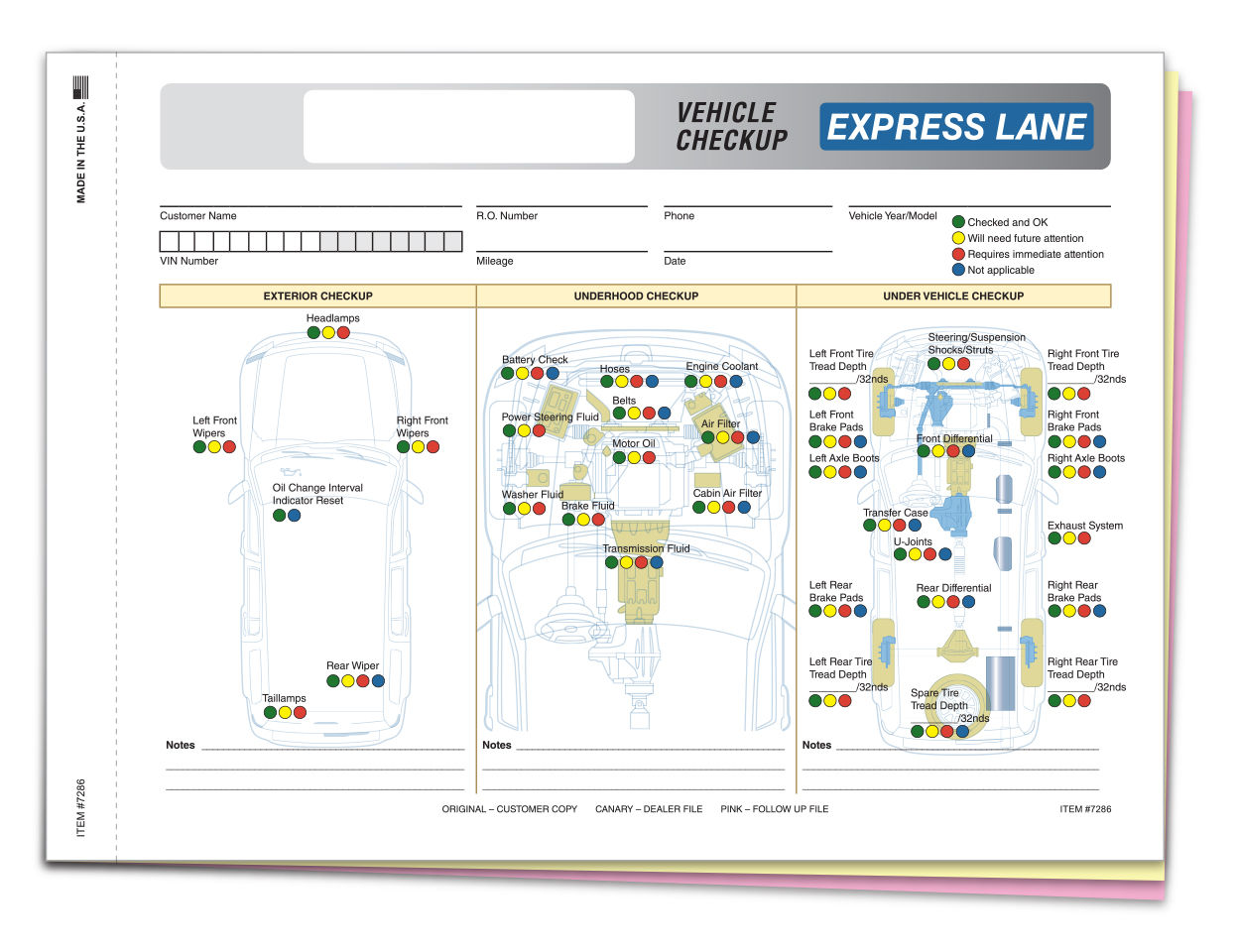 Generic Express Lane Multi-point Vehicle Checkup Report