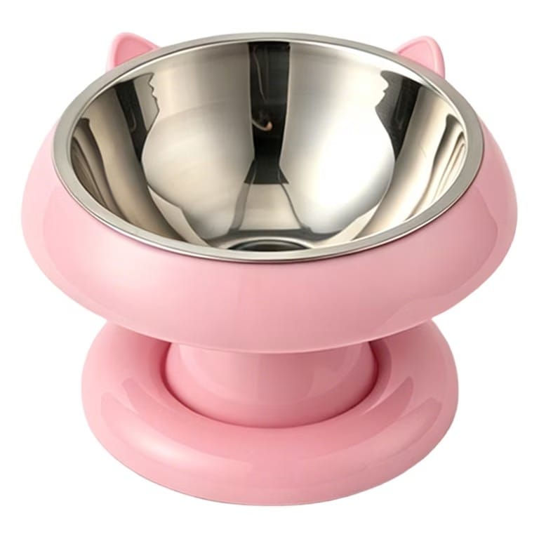 Thumbnail: CozeLy Elevated Cat bowl anti-Tip stainless steel