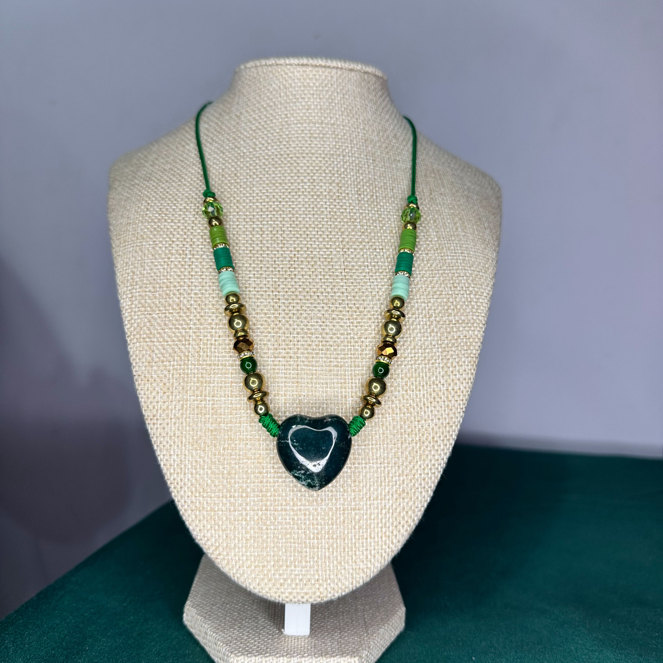 Emerald Heart Necklace