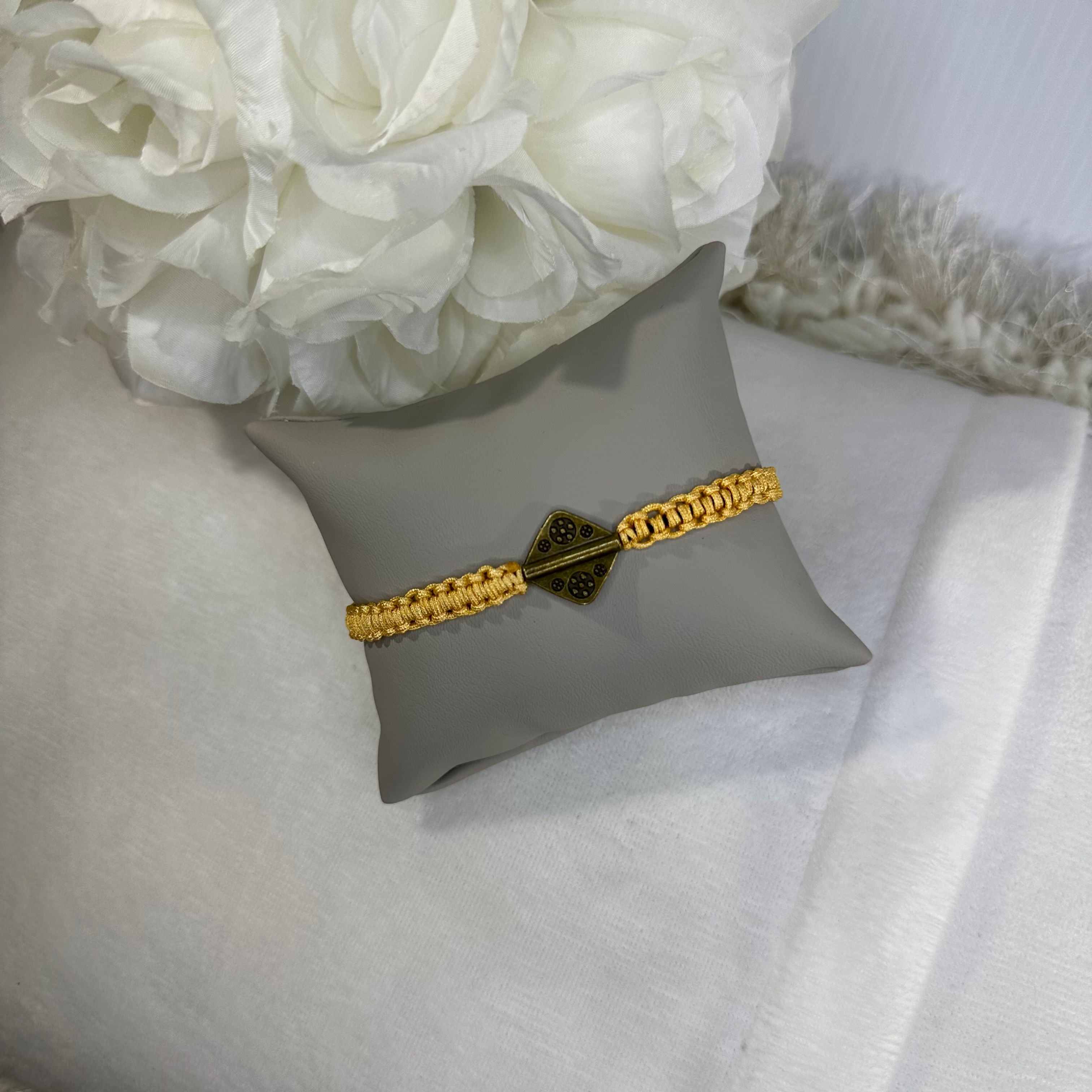 Vintage Brass Medallion Bracelet