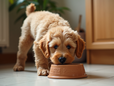 Golden Doodle Puppy Feeding Tips and Puppy Feeding Routines
