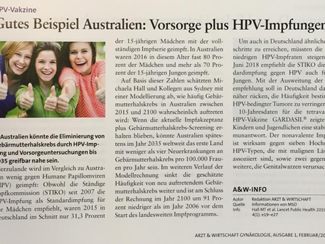 Wir empfehlen und bieten HPV Impfungen an.
