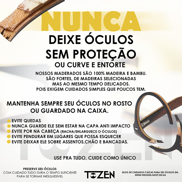 DICAS CUIDADOS TOZEN MADEIRA OCULOS DE SOL