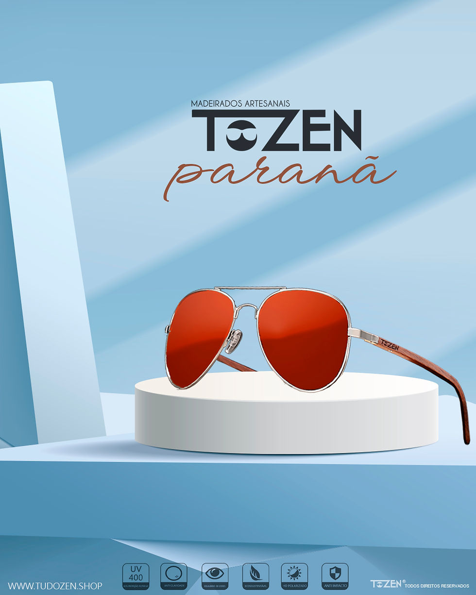 Miniatura: óculos de sol, aviador, rayban, tozen, óculos, oculos de madeira, madeirado, luxo, moda, acessório, praia, ótica