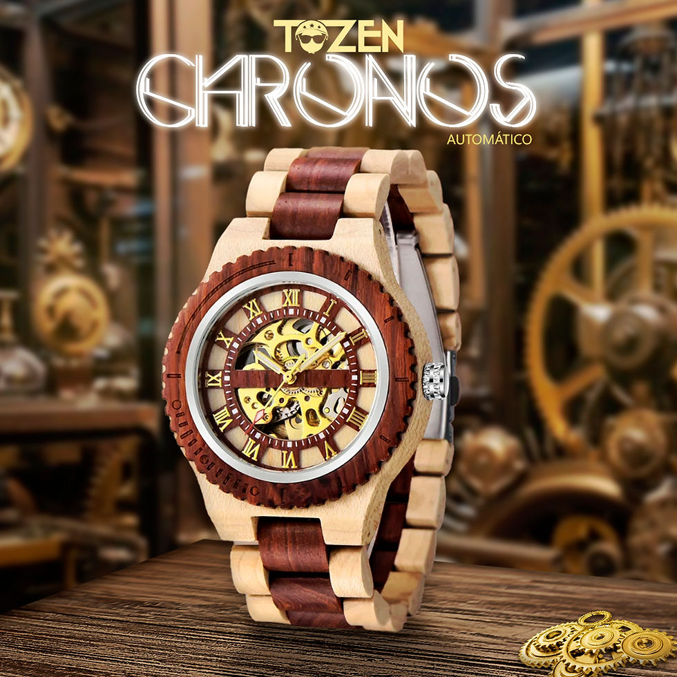relógio, relógio de madeira, automático, tozen, moda, luxo, luxuoso, relogoaria, acessório, masculino, feminino