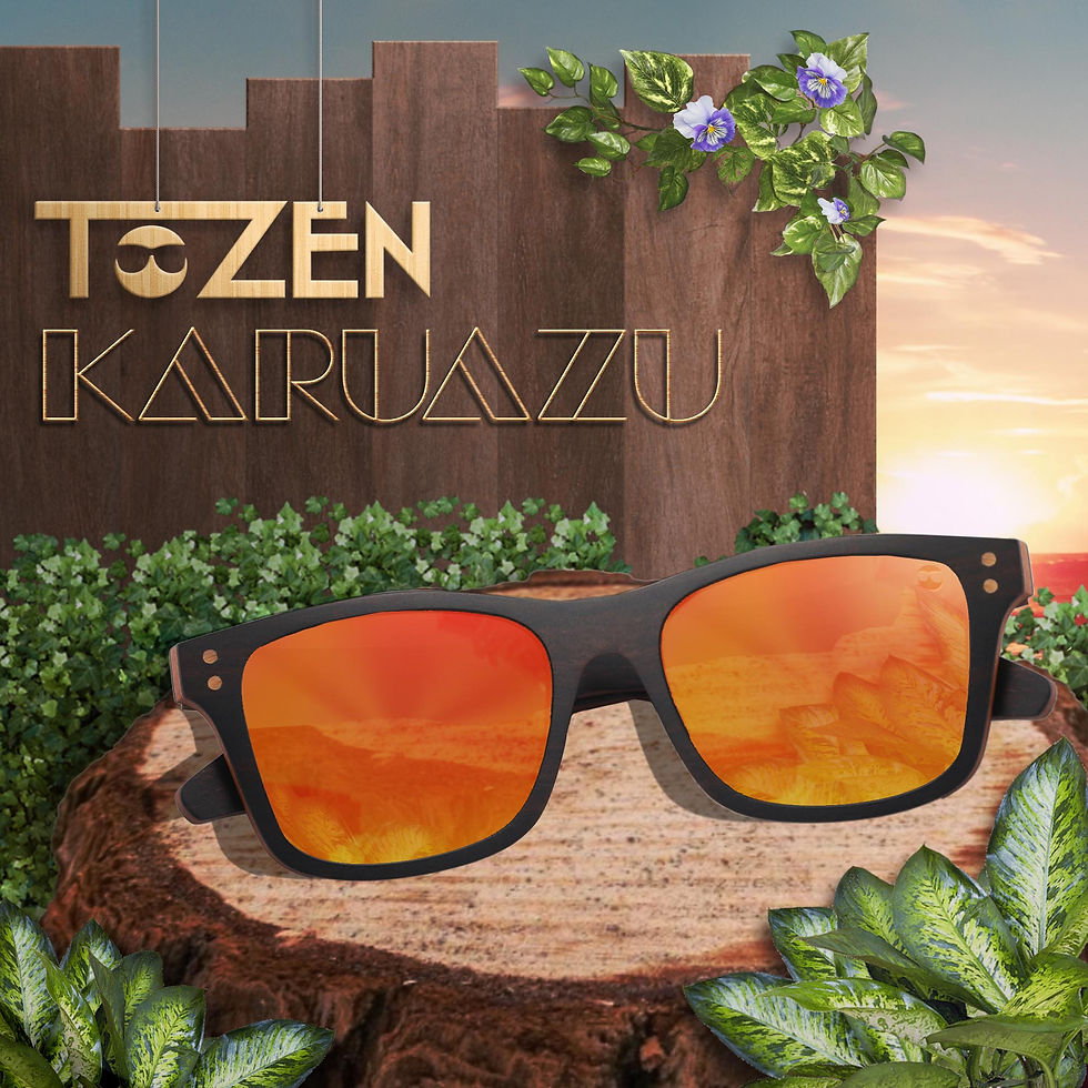Miniatura: ÓCULOS DE SOL MADEIRA TOZEN KARUAZU ARTESANAL POLARIZADO, OCULOS, OCULOS DE SOL