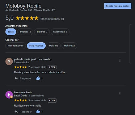 Motoboy em Recife