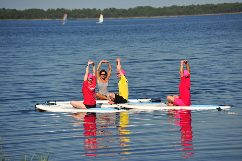 Supyoga sur le lac du Moutchic près de Lacanau océan tous les lundis 17h30 et à la demande...