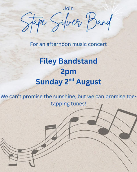 Filey Bandstand Sunday 2nd August