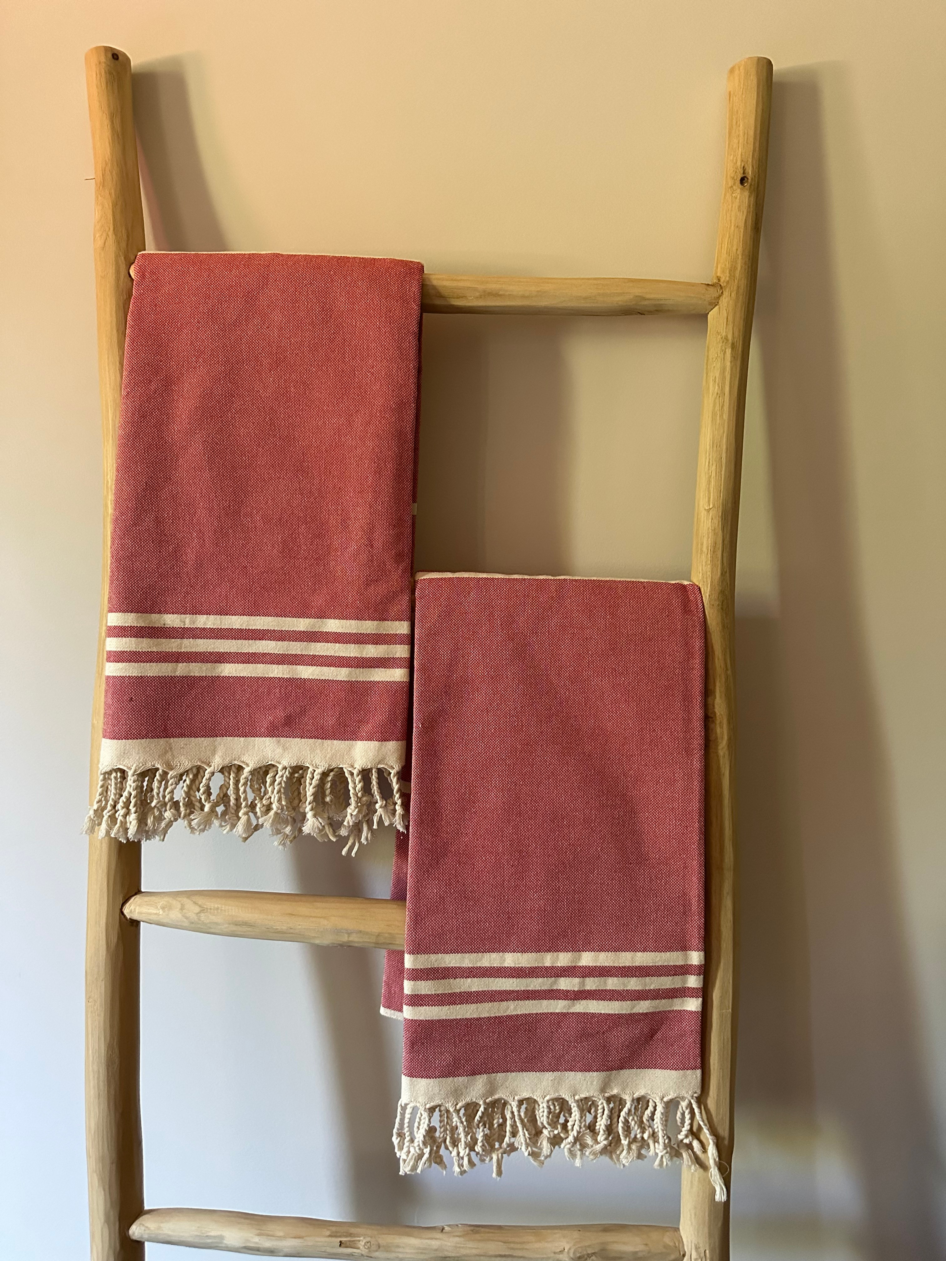 The Collective Turkish Towel - Red Stripe