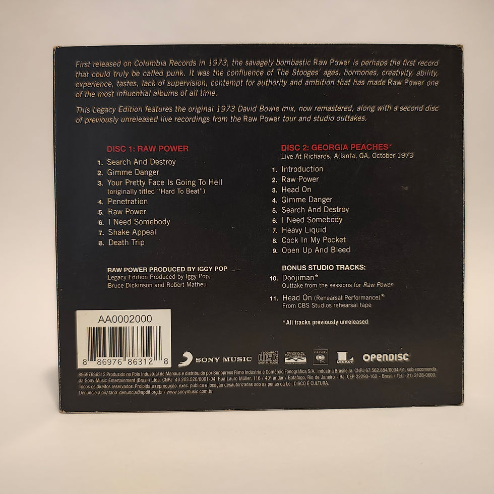 Miniatura: Cd Duplo Iggy and The Stooges - Raw power