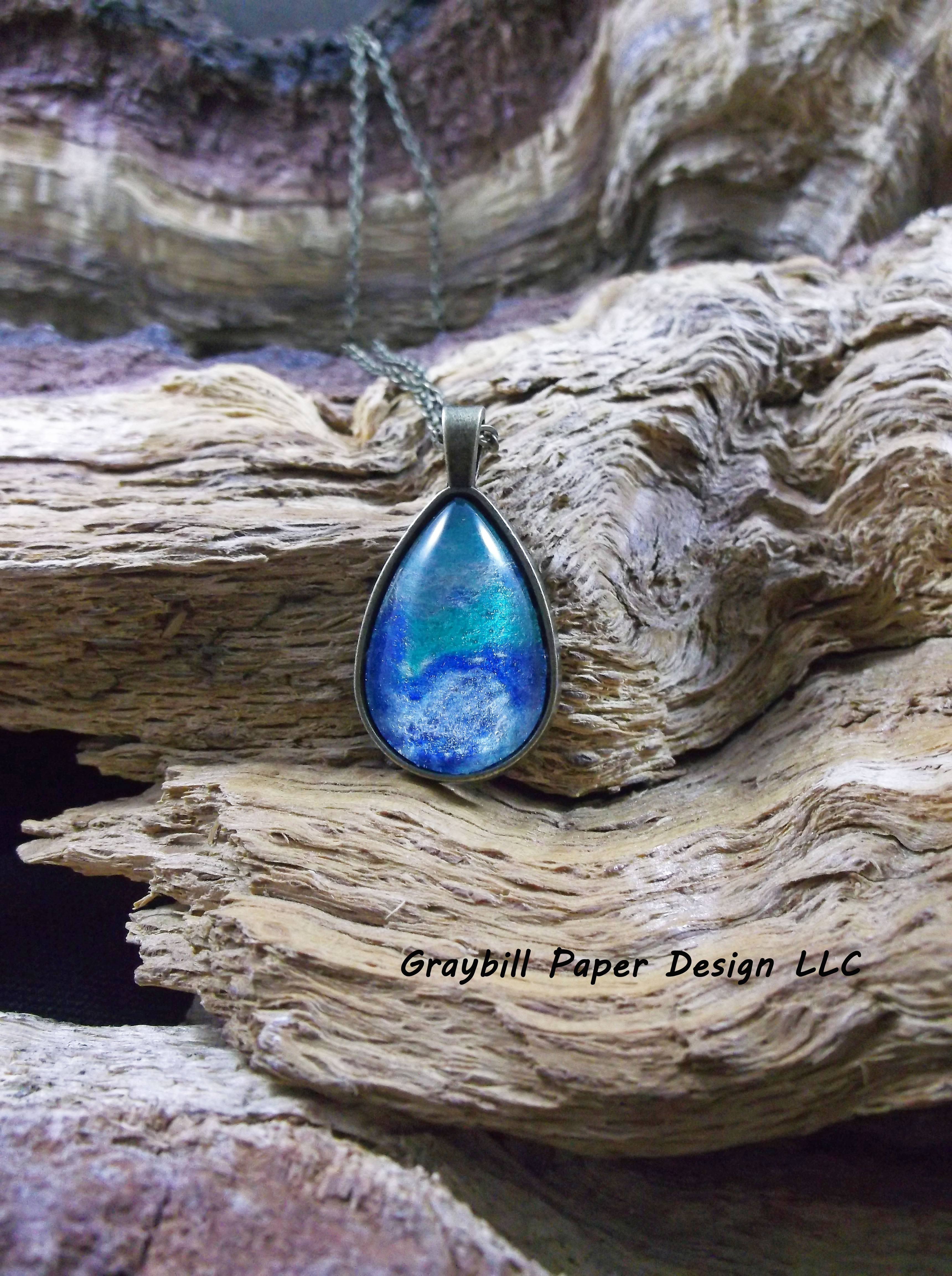 Brass Teardrop Pendant