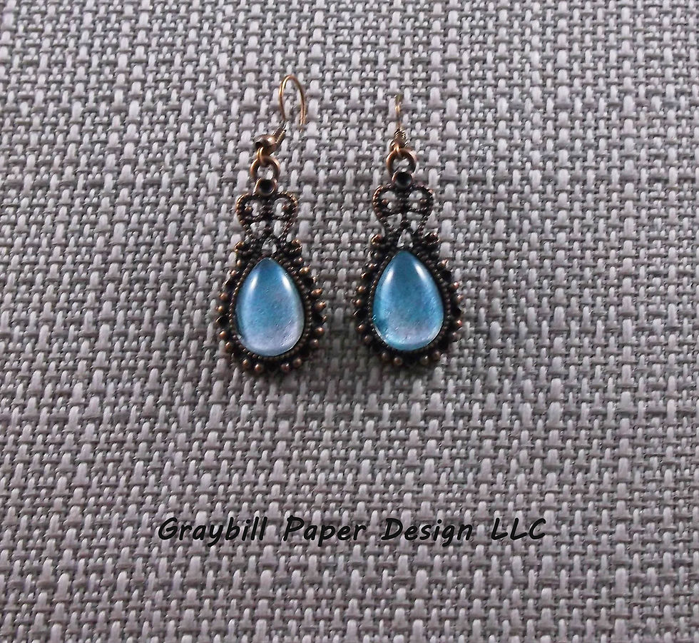Thumbnail: Antique Teardrop Dangle Earring