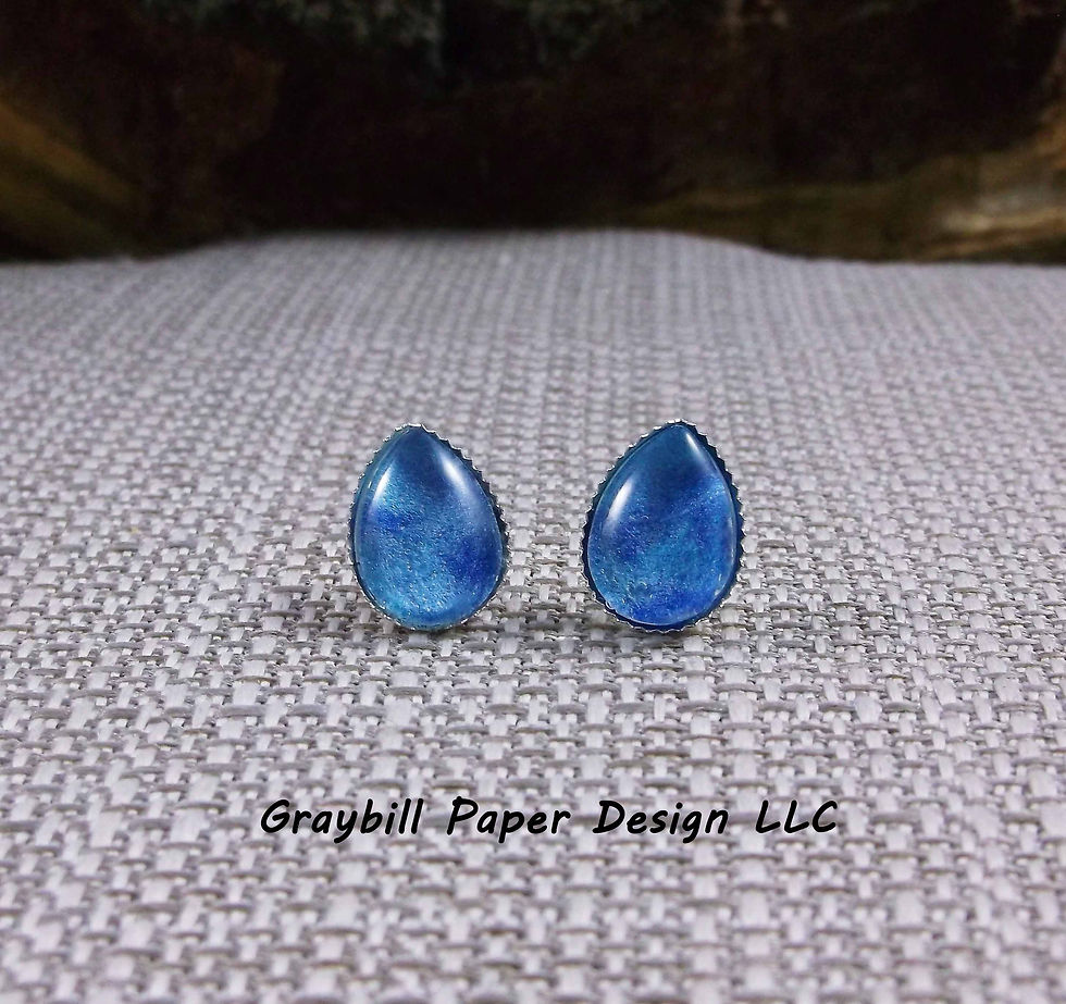 Thumbnail: Teardrop Stud Earring