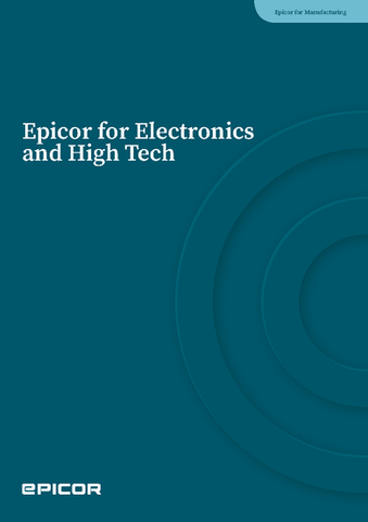 Epicor Kinetic for Electronics and High Tech Manufacturers