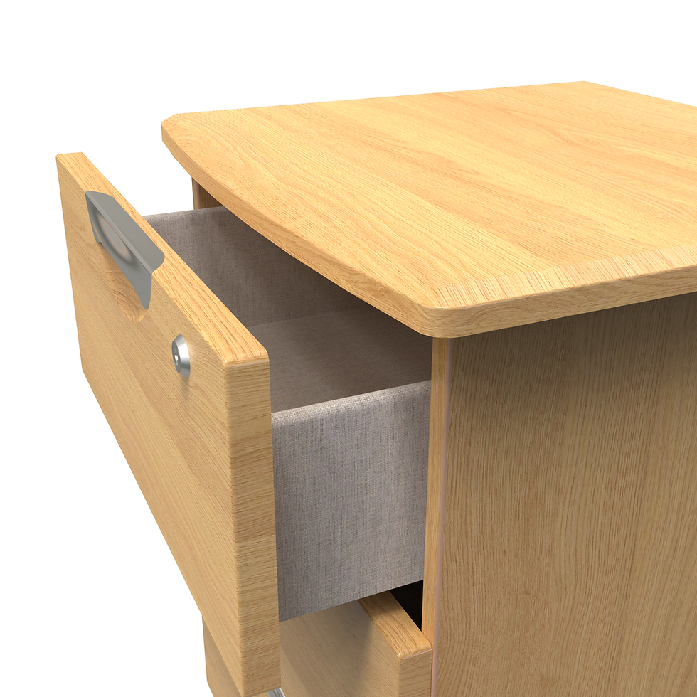 Thumbnail: 3-Drawer Bedside Cabinet with lock