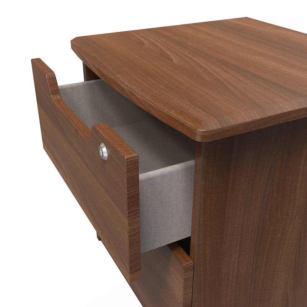Thumbnail: 2-Drawer Bedside Cabinet with lock