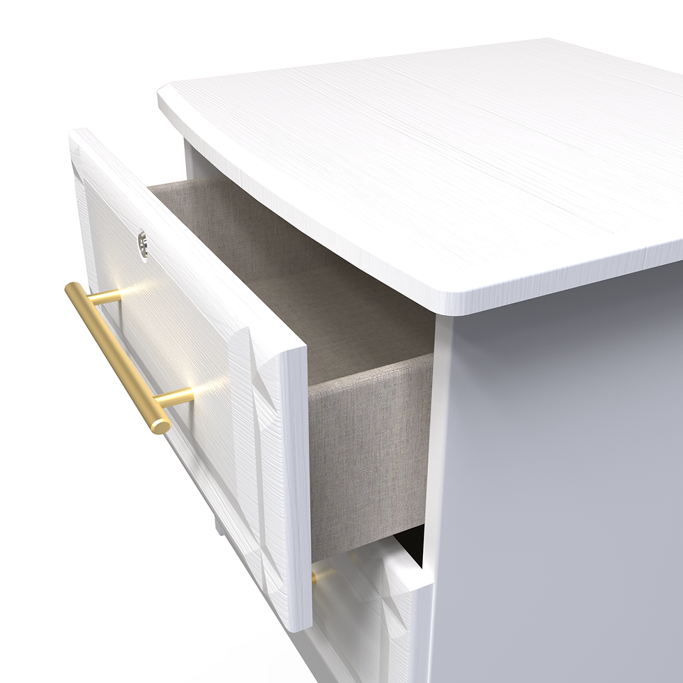 Thumbnail: 2-Drawer Bedside Cabinet with lock