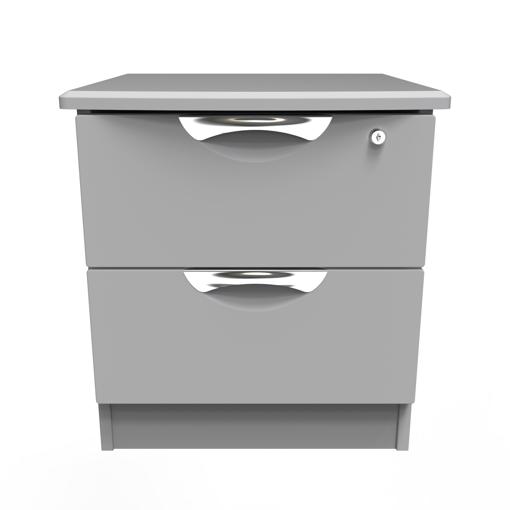 2-Drawer Bedside Cabinet with lock