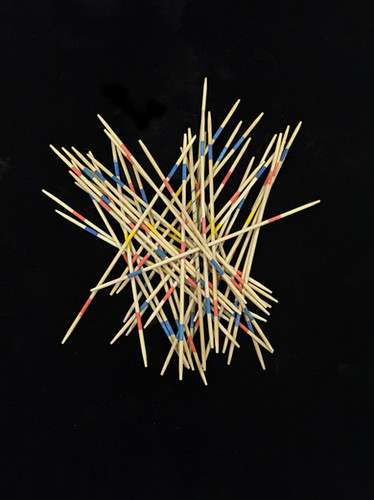 Køb Mikado Game 41 Pcs.In Wooden Box, Pick Up Sticks Game Children Play