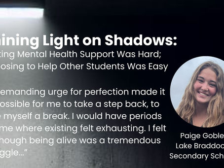 Getting Teen Mental Health Support Was Hard; Choosing to Help Other Students Was Easy