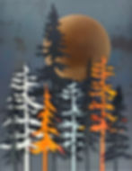 243 Burnt Orange Pines - 12 x 16 - $375.00