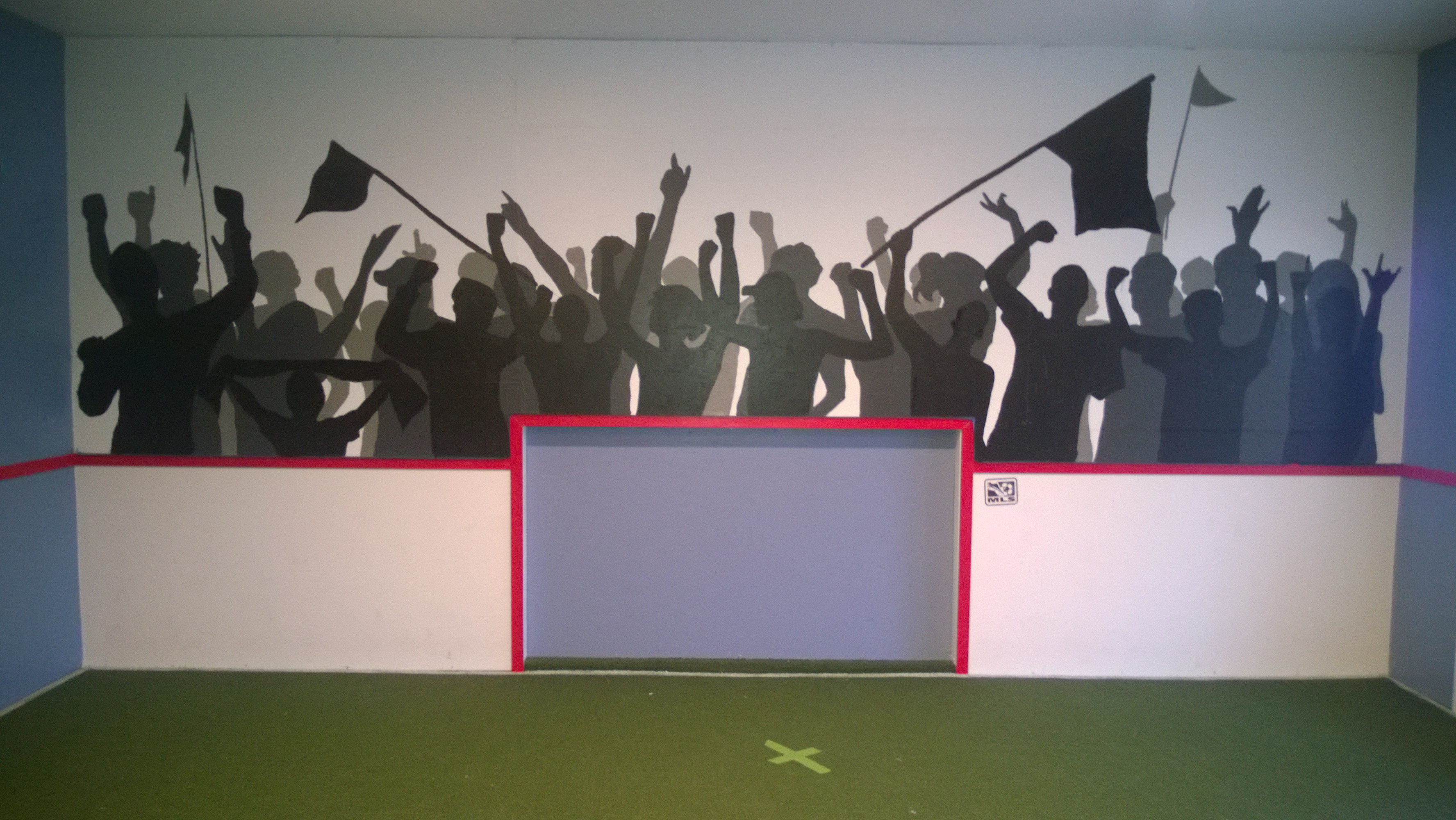 Fan Section Silhouette Mural