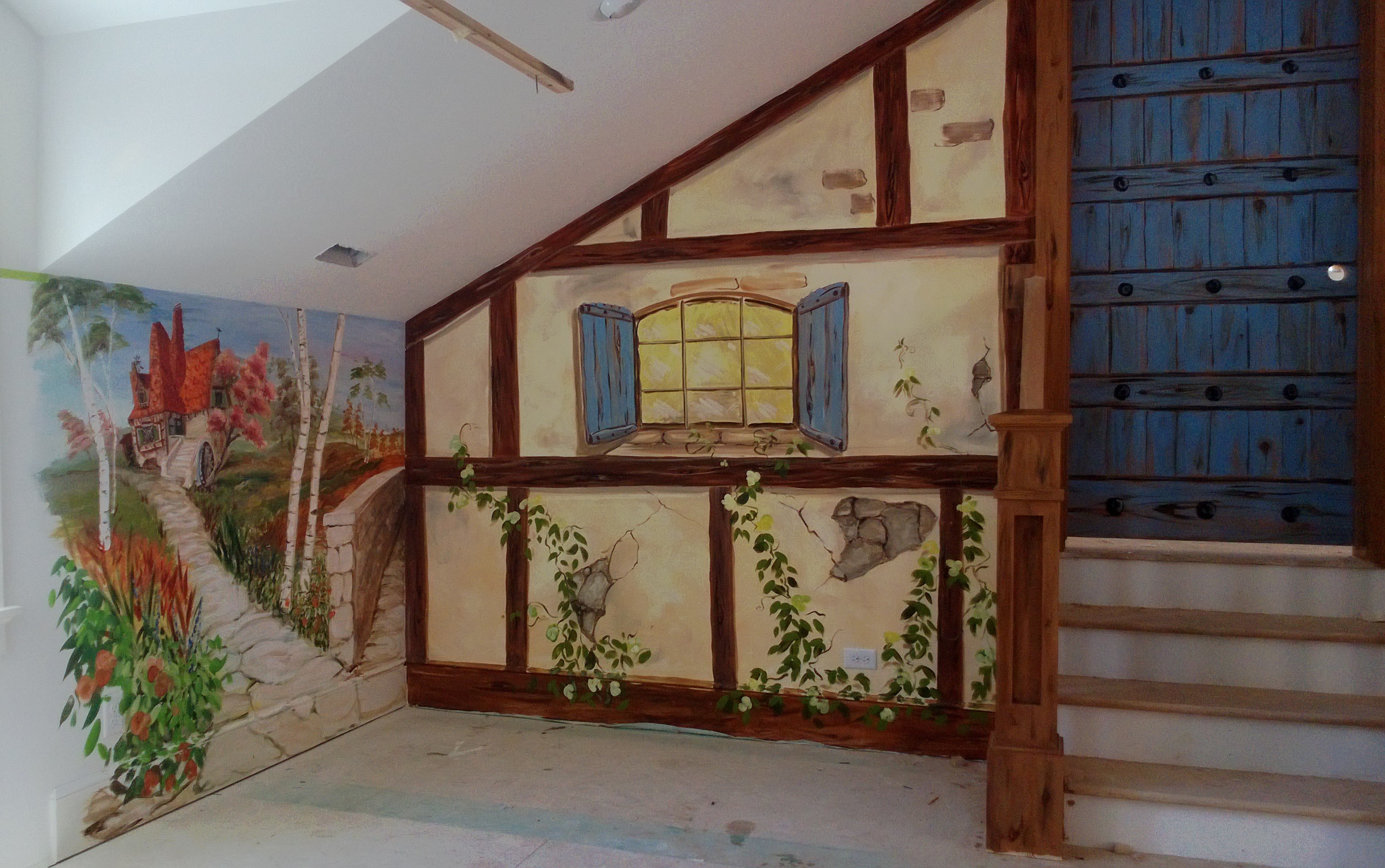 Belle's Bookstore Mural