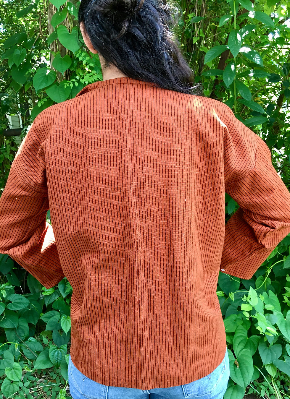 Thumbnail: Backstrap Loom Woven Jacket (unisex)